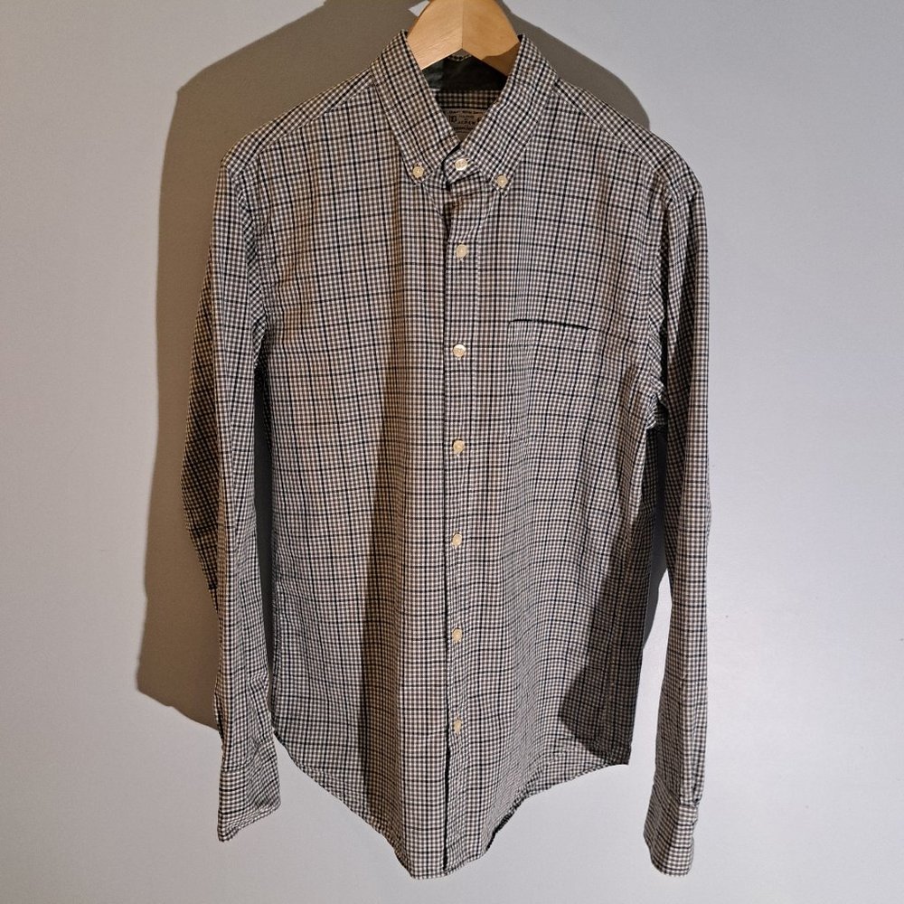 J. Crew Men's Medium 100% Cotton Long Sleeve Button Down Shirt Style #50291